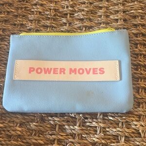 IPSY Makeup Bag - “Power Move” Sky Blue Pouch